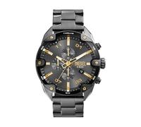 Diesel Spiked Uhr für Männer, Quarz-Chronographenwerk mit Edelstahlarmband