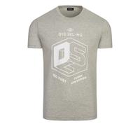 Diesel T-Diego-A3 'DSL' Box Logo Graues T-Shirt 2XL