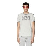 Diesel 'T-Diegor-E6 Maglietta' Herren T-Shirt Rundhals Kurzarm Grau (900)
