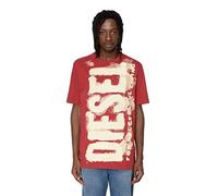 Diesel 'T-Just-E16 Maglietta T-Shirt Rundhals Kurzarm (DE/NL/SE/PL, Alphanumerisch, S, Regular, Regular, Rot 44Q)