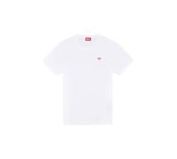 DIESEL Herren T-Shirt - T-MIEGOR, Kurzarm, Rundhals, Baumwolle, Logo, einfarbig Weiß / L L Weiß