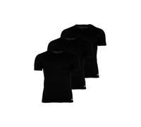 DIESEL Herren T-Shirt, 3er Pack - RANDAL, Unterhemd, Rundhals, kurzarm, Baumwolle Schwarz L