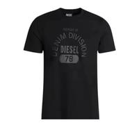 Diesel Property Of Denim Division Logo Schwarzes T-Shirt XL