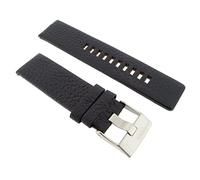 Diesel Uhrband Wechselarmband LB-DZ1659 Original Ersatzband DZ 1659 Uhrenarmband Leder 24 mm Schwarz