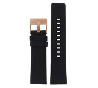 Diesel Uhrband Wechselarmband LB-DZ4297 Original Ersatzband DZ 4297 Uhrenarmband Leder 24 mm Schwarz