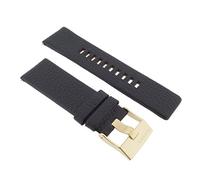 Diesel Uhrband Wechselarmband LB-DZ4344 Original Ersatzband DZ 4344 Uhrenarmband Leder 26 mm Schwarz