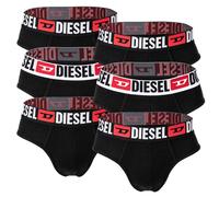 DIESEL Herren Slips, 6er Pack - UMBR-ANDRETHREEPACK, Briefs, Cotton Stretch, einfarbig Schwarz M