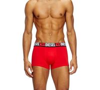 DIESEL Herren Boxershorts, 3er Pack - UMBX-DAMIENTHREEPACK, Trunks, Cotton Stretch Grau/Schwarz/Rot L