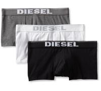 Diesel UMBX-Kory Boxershorts für Herren, 3 Stück, Mehrfarbig (Schwarz/Grau/Weiß), Large