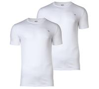 DIESEL Herren T-Shirt 2er Pack - UMTEE-RANDAL-TUBE, Rundhals, kurzarm, Logo Weiß 2XL