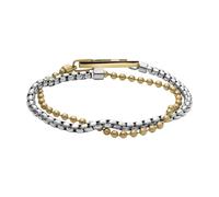 Diesel Unisex D Logo Gliederarmband Edelstahl Bicolor, DX1570931