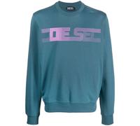 Diesel Unisex Erwachsenen Gestreiftes Logo Sweatshirt (Blau) L