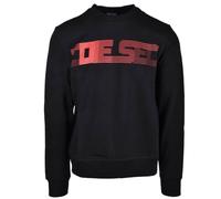 Diesel Unisex Erwachsenen Gestreiftes Logo Sweatshirt (Schwarz) XL