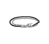 Diesel Unisex Font Wickelarmband Achat schwarz, DX1542040
