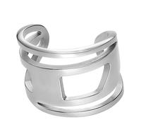 Diesel Unisex Oval D Logo Ring Edelstahl, DX15480405.5
