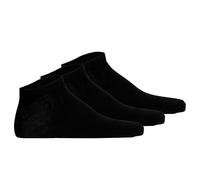 DIESEL Unisex Sneakersocken, 3er Pack - SKM-GOST-THREEPACK, Low Cut, einfarbig M Schwarz