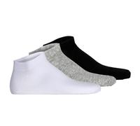 DIESEL Unisex Sneakersocken, 3er Pack - SKM-GOST-THREEPACK, Low Cut, einfarbig S Grau
