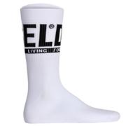 DIESEL Unisex Socken, 3er Pack - SKM-RAY Threepack, Rippbündchen, Logo, uni Weiß 43-46