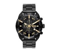Diesel Watch for Men Spiked Quarz/Chrono Uhrwerk 49 mm Gehäusegröße mit einem Edelstahlarmband DZ4644