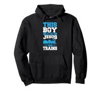 Dieser Junge rennt auf Jesus los und trainiert Christian Train Buff Pullover Hoodie
