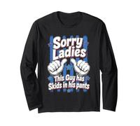 Dieser Kerl hat Kufen in Seiner Hose Flughafenaustausch Langarmshirt