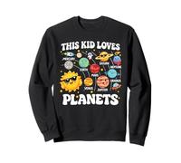 Dieses Kind liebt Planeten, süßes Astronomie-Universum, Jungen und Mädchen Sweatshirt