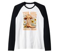 Dieses Mädchen liebt Country-Musik, süße Country-Fan-Geschenke Raglan