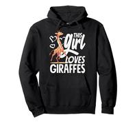 Dieses Mädchen liebt Giraffen, niedliches Herz, Tierliebhaberin Pullover Hoodie