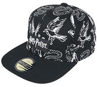 Difuzed Herren Snapback Baseballkappe Harry Potter 3D-Stickerei Schwarz Einheitsgröße 5er-Pack