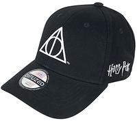 Warner Basecap Harry Potter Deathly Hallows – verstellbar, 100% Baumwolle, schwarz