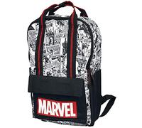 Marvel Comic Characters Rucksack - schwarz rot weiß - Offizieller & Lizenzierter Fanartikel Onesize