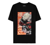 Difuzed My Hero Academia-Black Bakugo Katsuki Herren SH Unisex Kinder, Schwarz, Medium