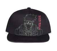 Difuzed Naruto Shippuden Kakashi Line Art Snapback Baseball Cap Schwarz/Grau SB487082NRS
