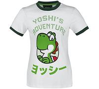 Difuzed Nintendo - Super Mario Yoshi Adventure Damen T-Shirt, weiß, Large