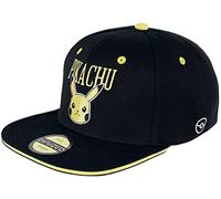 Difuzed Snapback Cap Pokemon Angry Pika – Unisex, Snapback-Verschluss, Einheitsgröße, Schwarz