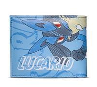 Pokemon Lucario #448 Allover-Print Bi-Fold Wallet Herren Blau MW608606POK, Blau, Einheitsgröße, Blau, Einheitsgröße