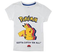 Pokémon - Silhouette - Girls Short Sleeved T-shirt White-146/152
