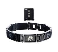 Difuzed Star Wars - Zwart PVD verguld Galactic Empire Symbol Link Armband