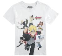 DIFUZED Unisex Kinder Boruto: Naruto Next Generations-Boys Jungen Kurzarm T-Shirt, White