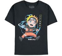 DIFUZED Unisex Kinder Naruto Shippuden-Jungen Boys Kurzarm T-Shirt, Black