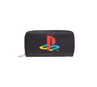 DIFUZED Playstation Damen Zipper Geldbörse Geldbörse, Schwarz