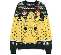 DIFUZED Unisex Weihnachtspullover Pikachu Pokemon Pullover, bunt, Einheitsgröße
