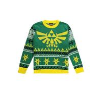 Difuzed Zelda Hyrule Bright Weihnachtspullover Gr. XXL, grün