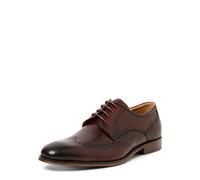 DIGEL Selleng Herren Business Schuhe | Echtleder Derbys mit Brogue-Muster, Elegante Schnürschuhe für Büro, Hochzeit, Festliche Anlässe | Größe 41 EU