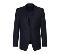DIGEL Sakko Herren Regular Fit Reverskragen Schurwolle blau, 52