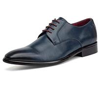 Digel Herren Schnürhalbschuh Simon, Leder, Derby-Stil, rutschhemmende Sohle, Blau, Größe 45