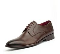 DIGEL Herren Simon Schnürschuh klassischer Schnürhalbschuh Größe 45 EU Braun (braun)