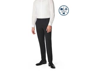 DIGEL Hose Herren Slim Fit Schurwoll-Stretch schwarz, 46