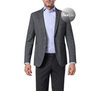 DIGEL Sakko Herren Slim Fit Reverskragen Baumwolle Grau, 106
