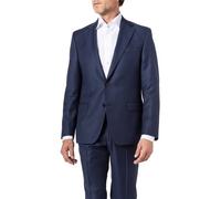 DIGEL Sakko Herren Slim Fit Reverskragen Schurwolle blau, 56